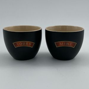 Bailey's Irish Cream Ceramic Cups x2 Yours and Mine NEW